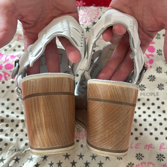 Jeffrey Campbell Free People White Wedge Sandals - Size 8 - Worn once - Picture 12 of 14